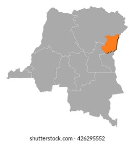 Map - Democratic Republic of the Congo, North Kivu