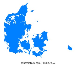 Map of Denmark