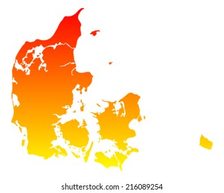 Map of Denmark