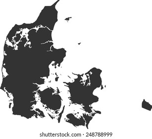 map of Denmark