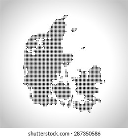 map of Denmark