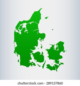 map of Denmark
