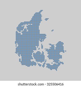 map of Denmark