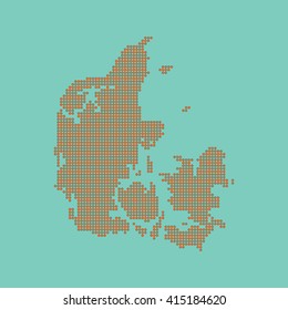 map of Denmark