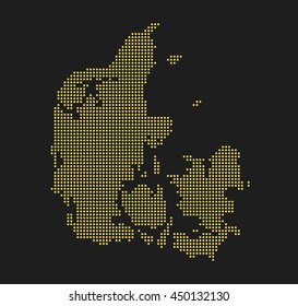 map of Denmark