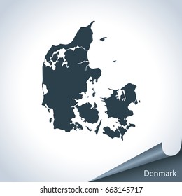 map of Denmark