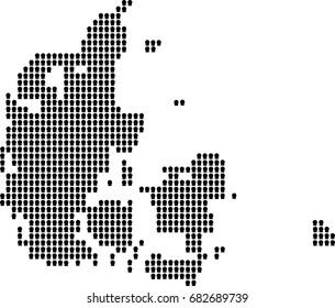 map of Denmark