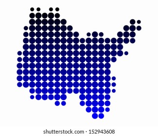 Map of Departement Ain