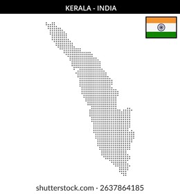 Map depicts Kerala's dotted geography