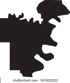 map of Desha in state of Arkansas