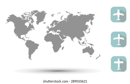  map, design art, center, vector illustration, background