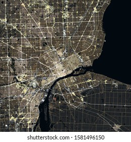 Map Detroit City Michigan Usa 260nw 1581496150 