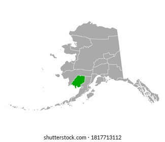Mapa de Dillingham en Alaska en blanco