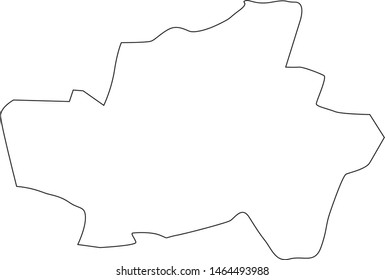 map of district of Braga in Portugal