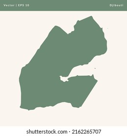 Map of Djibouti Illustration Vector Icon Maps svg