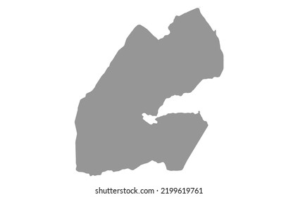 Mapa del fondo vectorial de Yibuti. Textura de país aislada