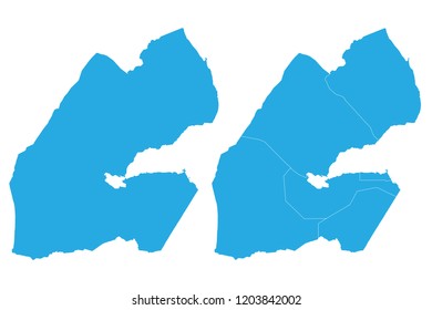 Map - Dominican Republic Couple Set , Map of Dominican Republic,Vector illustration eps 10.