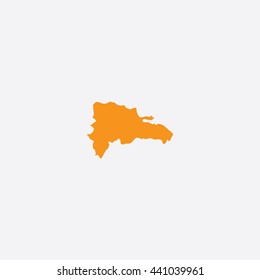 Map of Dominican Republic Vector Illustration