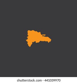 Map of Dominican Republic Vector Illustration