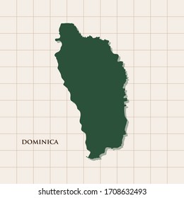 Mapa de la plantilla dominicana de diseño vectorial