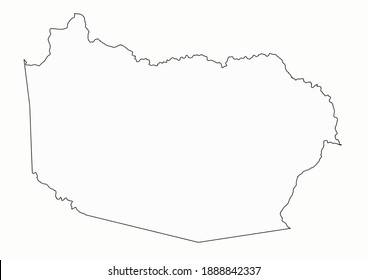 map of dormentes municipality in vector, pernambuco, brazil