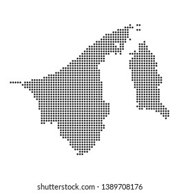 Map with dot - Brunei