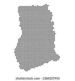 Map with dot - Ghana