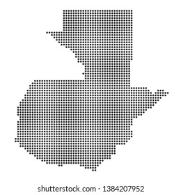 Map with dot - Guatemala