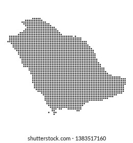 Map with dot - Saudi Arabia