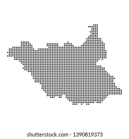 Map with dot - South Sudan