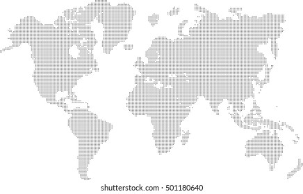 Map Dot World Vector Hemisphere North