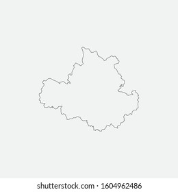 Map of Dresden - Germany graphic element Illustration template design

