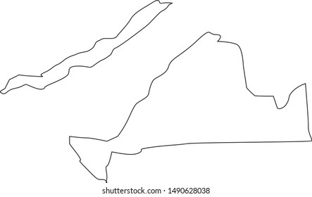 Map Of Dukes County In State Of Massachusetts