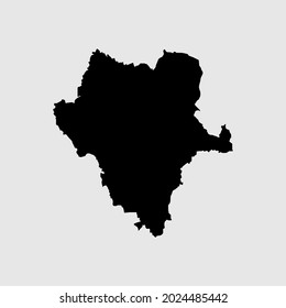 Mapa de Durango - Ejemplo de la silueta del contorno de México
