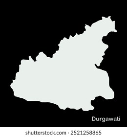 Mapa de Durgawati Block, Kaimur District, Bihar State, Republic of India, Governo de Bihar, Território indiano, Índia Oriental, política, aldeia, turismo