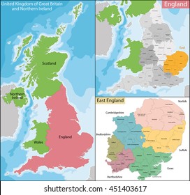 Map Of East England