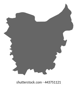 Map - East Flanders (Belgium)