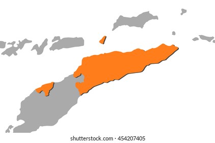 Map - East Timor