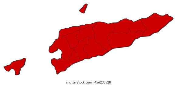 Map - East Timor