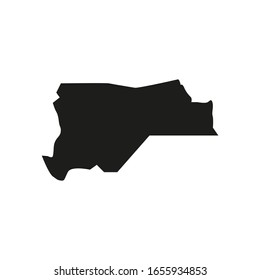 mapa de la región ecuatorial oriental del país sudanés meridional