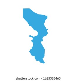 Map from Eastern region in country of Kenya