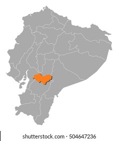 Map - Ecuador, Canar