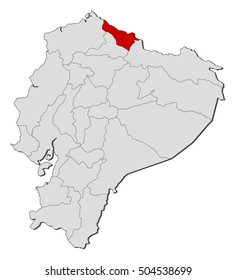 Map - Ecuador, Carchi