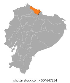 Map - Ecuador, Carchi