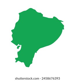 Mapa del icono de Ecuador. Ilustración Vector gráfico del mapa de Ecuador.