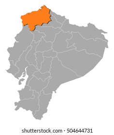 Map - Ecuador, Esmeraldas