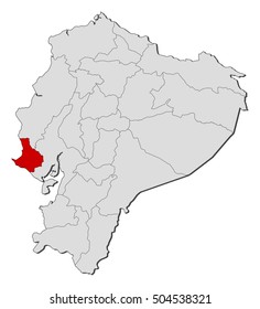 Map - Ecuador, Santa Elena