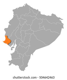 Map - Ecuador, Santa Elena