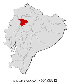 Map - Ecuador, Santo Domingo de los Tsachilas