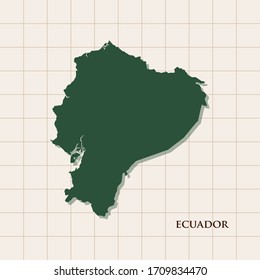 Map of Ecuador vector design template